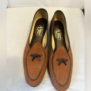 Belgian Shoes Brown Suede Midinette Excellent Condition